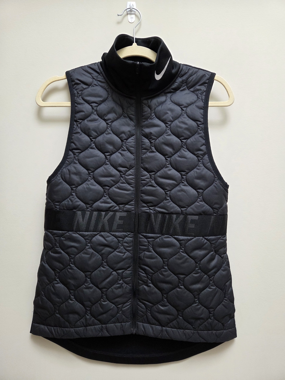 Nike Aerolayer Running Vest- XS- Black Quilted, Like new